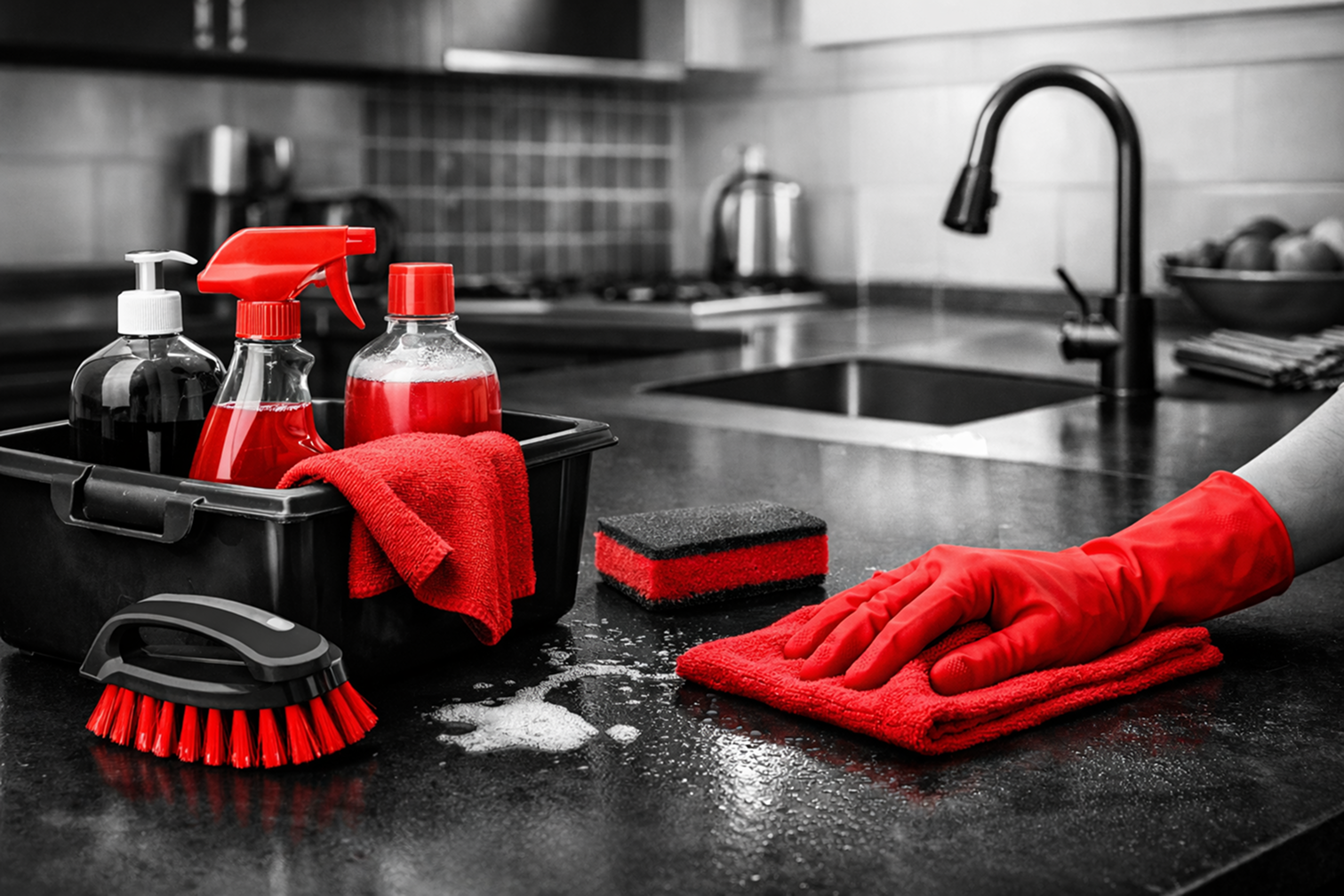 Upratovanie kuchynskej linky